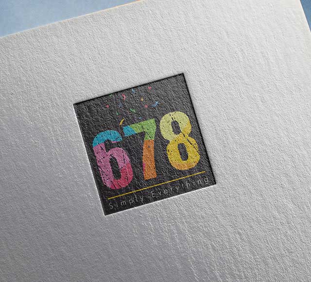 678 logo design