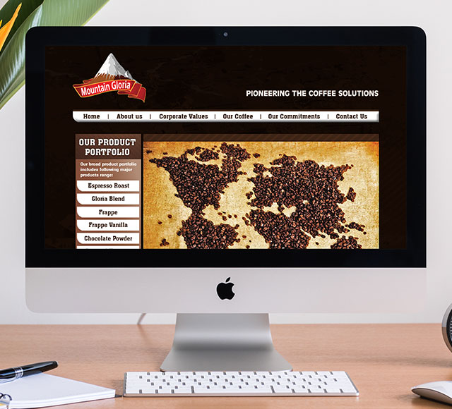 Mountain Gloria website design & development