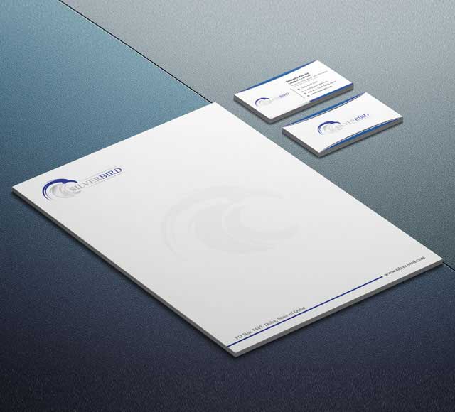 Silver Bird Corporate Stationery