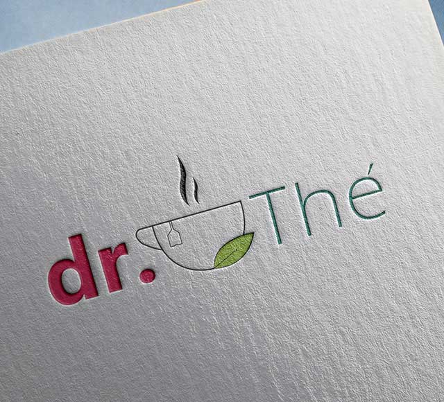 dr. THÉ logo & brand identity